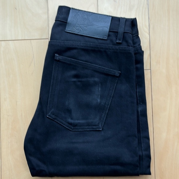 Naked & Famous Super Guy Solid Black Selvedge - Picture 1 of 4